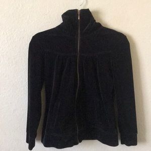 Velour Pleated Track Jacket